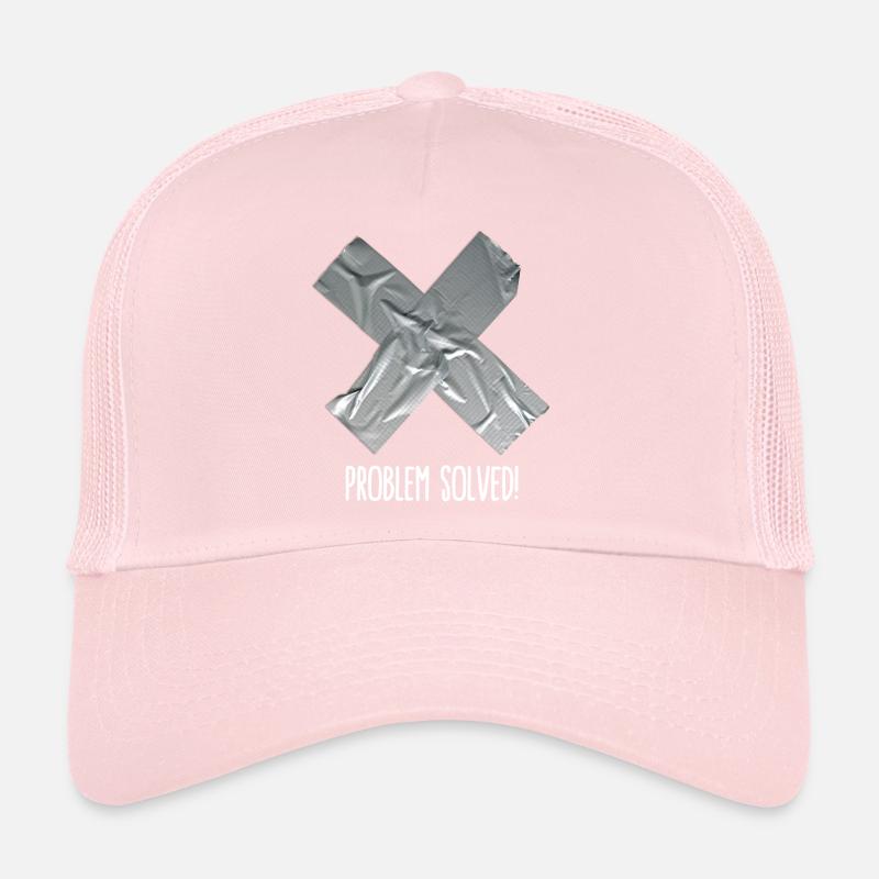 Problem solved (place on black item) Trucker Cap