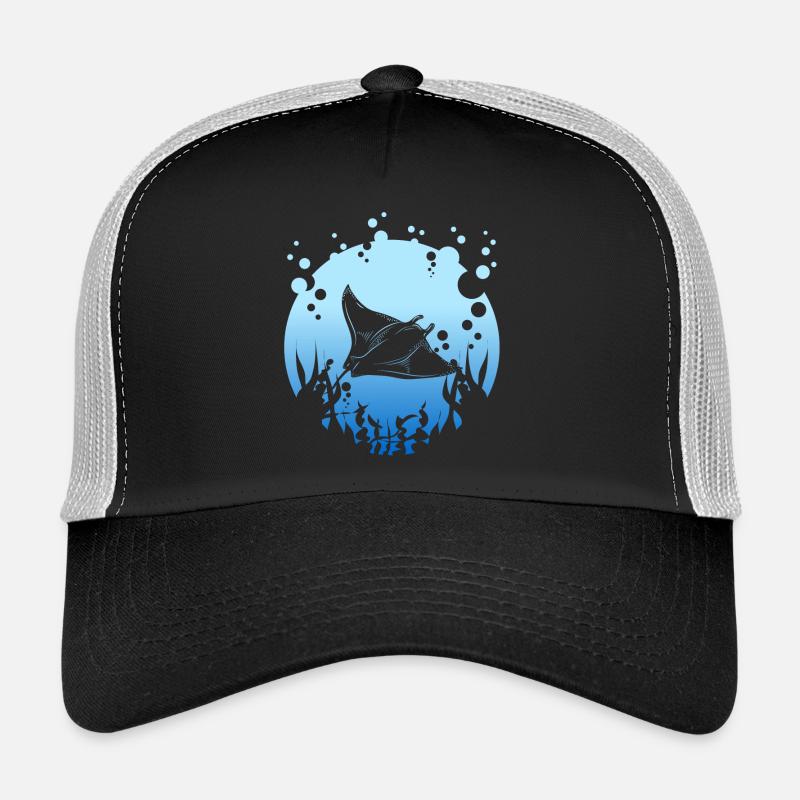 Manta Rochen - Trucker Cap - Schwarz/Steingrau