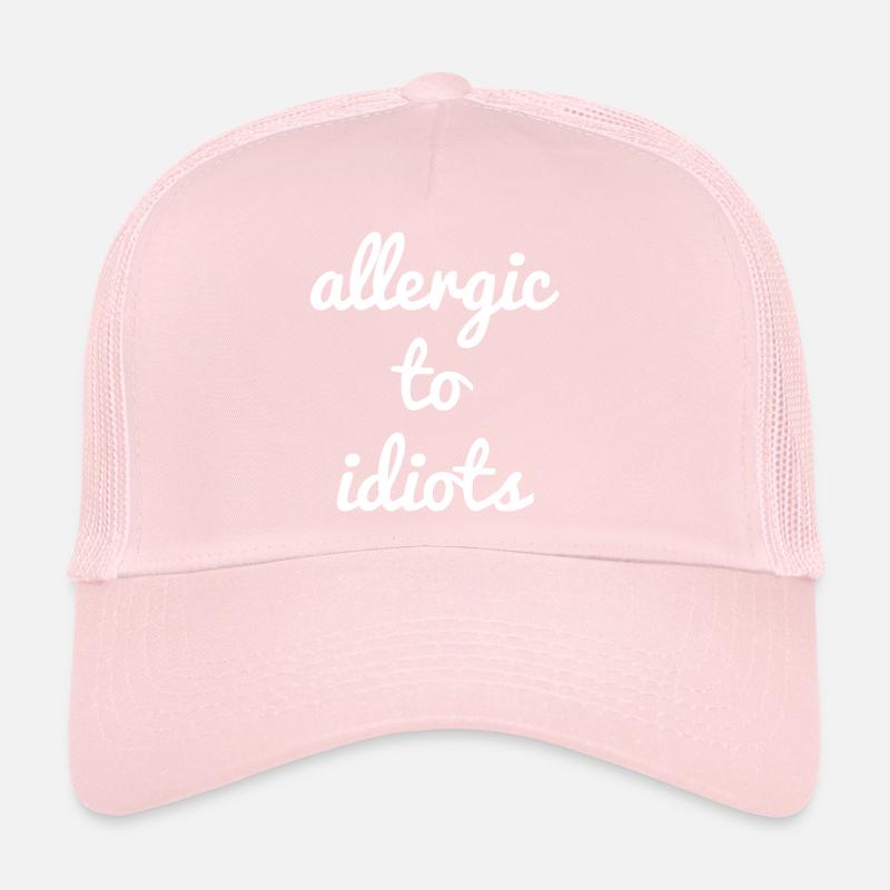 Allergique aux idiots Casquette trucker 