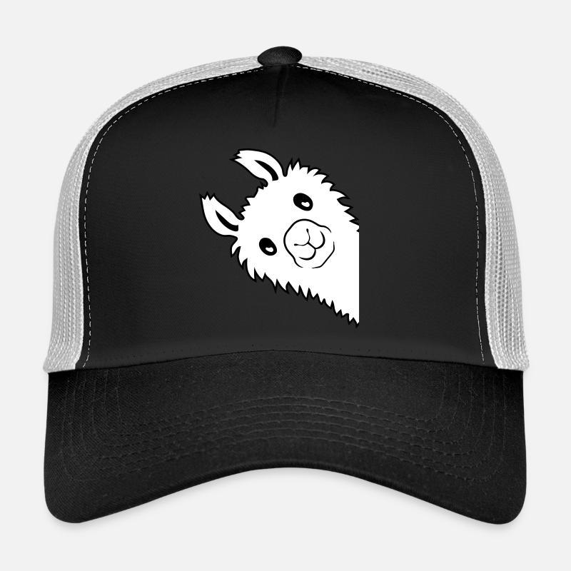 Lama looks sideways Trucker Cap