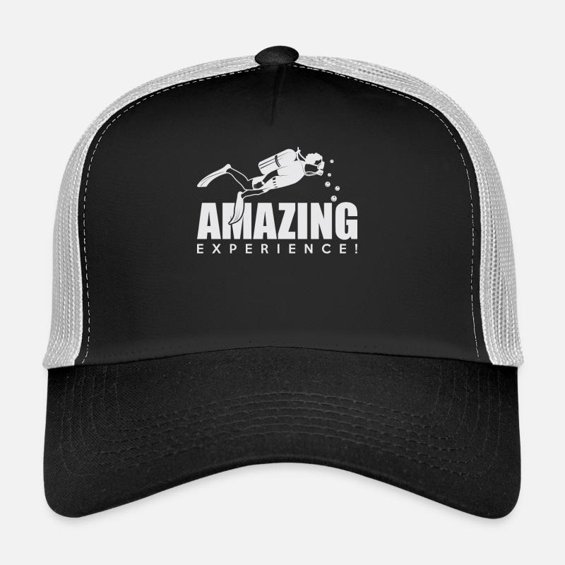 Tauchen Taucher - Trucker Cap - Schwarz/Steingrau