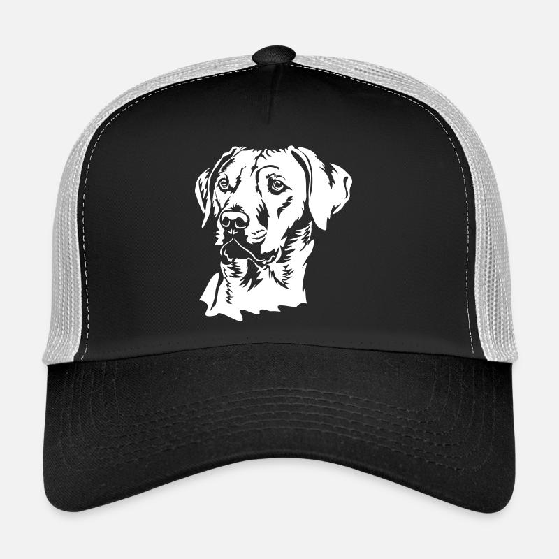 Tête de Rhodesian Ridgeback « Black Edition » Casquette trucker 