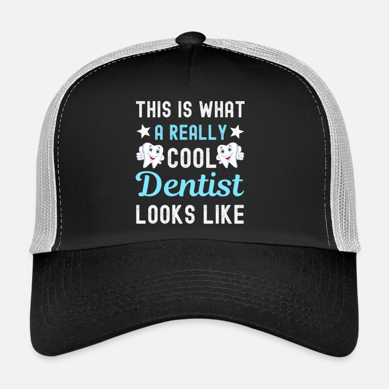 Dentist dentist - Trucker Cap - black/stone grey