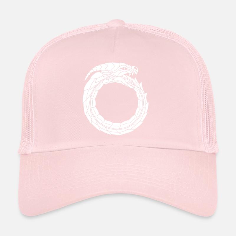Devouring White Dragon Trucker Cap