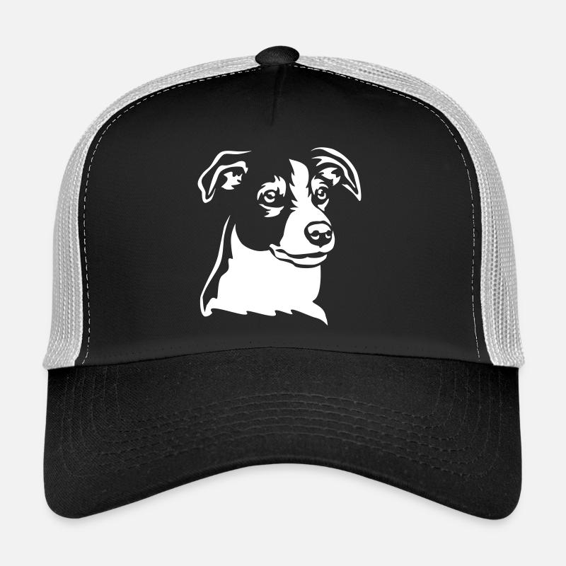 Jack Russell Terrier Head « Black Edition » Casquette trucker 