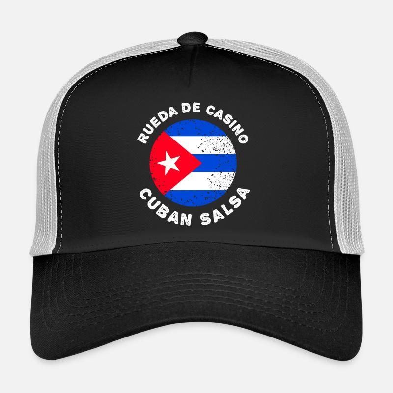 Rueda de Casino - Cuban Salsa - Trucker Cap - Schwarz/Steingrau