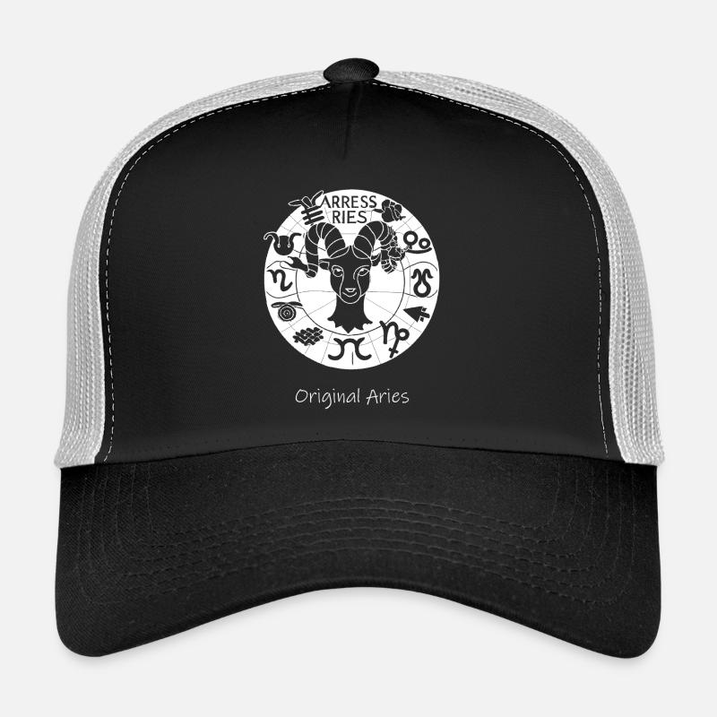 Sternzeichen Widder 001 weiß Trucker Cap