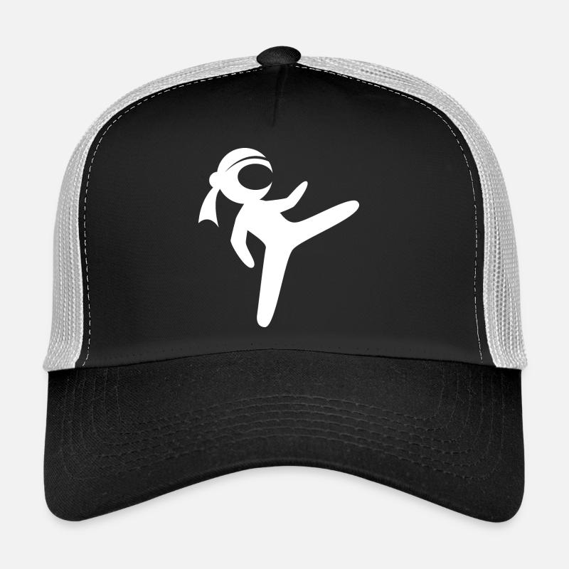 Ninja Fighter Icône Logo icône Illustration Graphique Casquette trucker 
