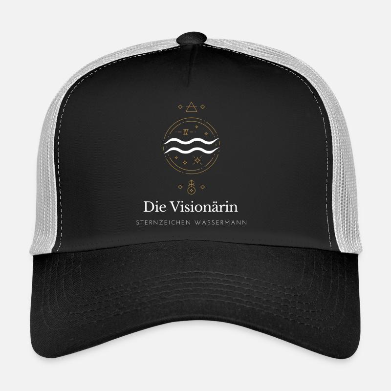 Die Visionärin Kosmos - Trucker Cap - Schwarz/Steingrau