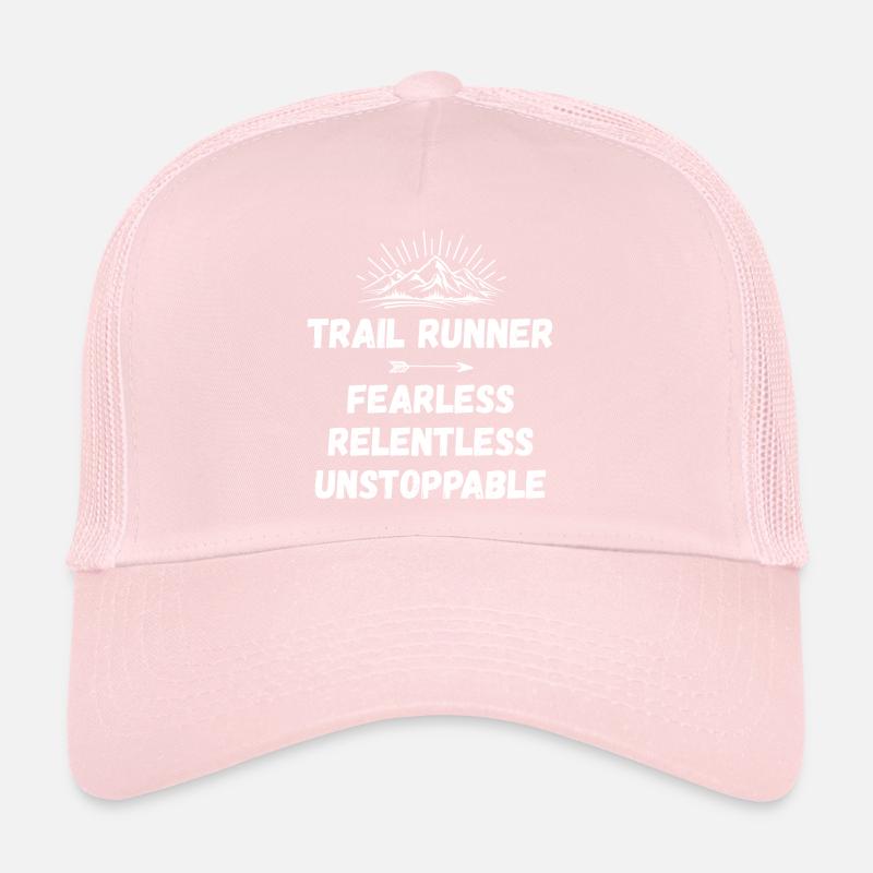 Coureur de trail - Intrépide. Implacable. Imparable. Casquette trucker 