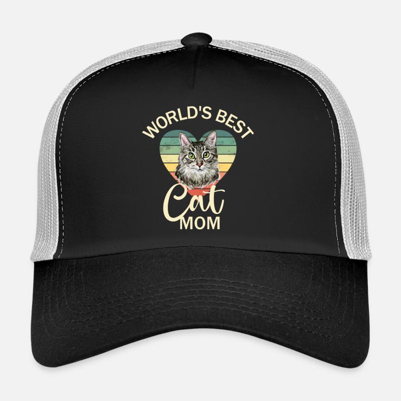 Maman chat chat Casquette trucker 
