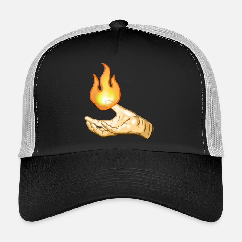 Flame - Trucker Cap - black/stone grey