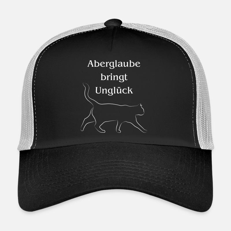 Aberglaube bringt Unglück/Schwarze Katze Trucker Cap