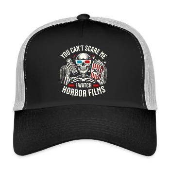 Horror films lover funny gift - Trucker Cap - black/stone grey - Front