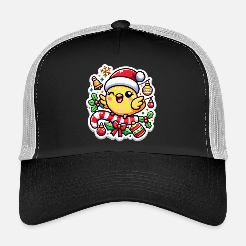 Puce de Canari de Noël Casquette trucker 