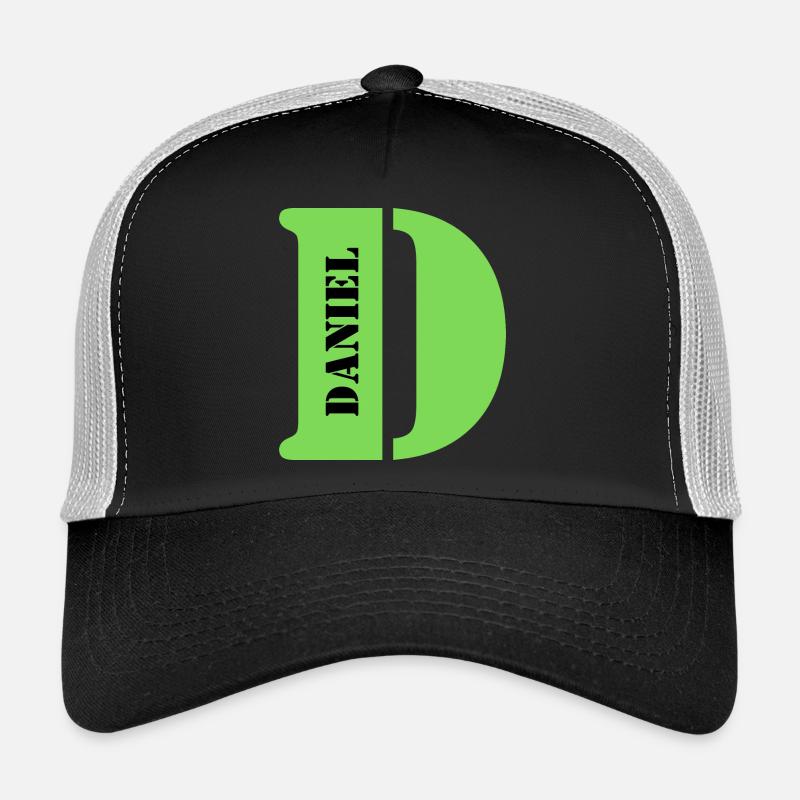 D Daniel - Trucker Cap - Schwarz/Steingrau