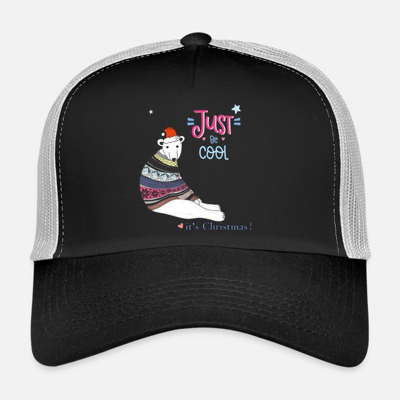 Polar Bear Christmas Trucker Cap