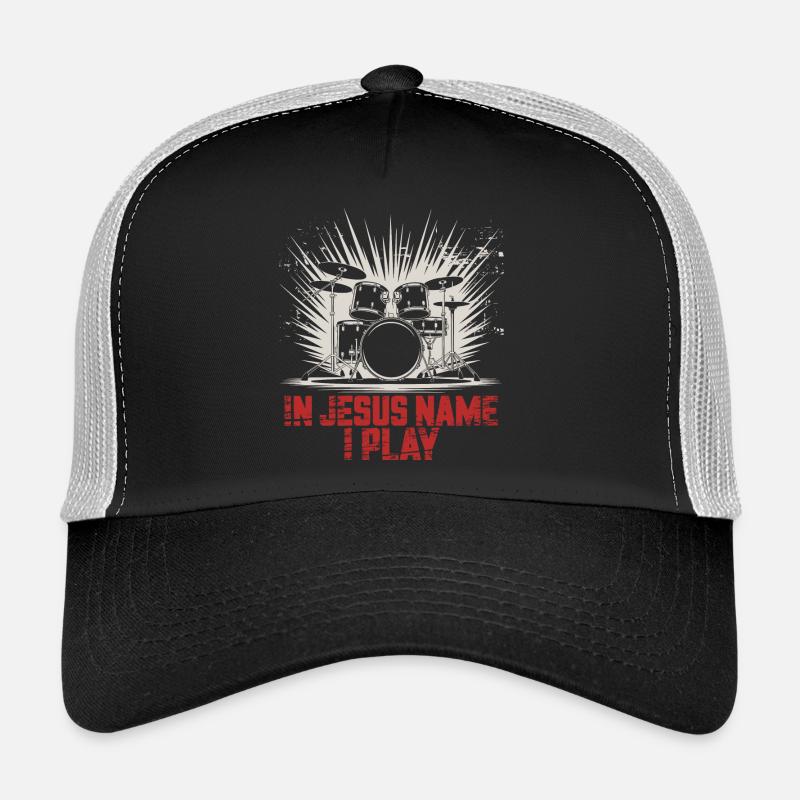 Rhythmus für den Glauben - Trucker Cap - Schwarz/Steingrau