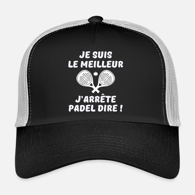 Padel, padel racket, padel fan - Trucker Cap - black/stone grey