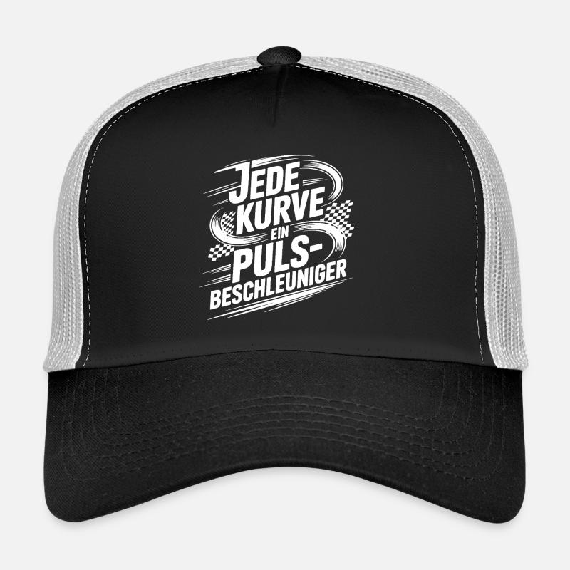 Every curve is a pulse accelerator Trucker Cap