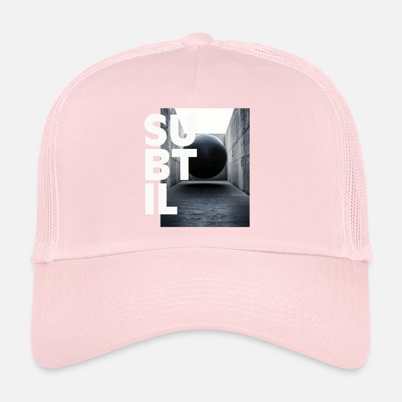 Apesanteur subtil noir et blanc création graphique Casquette trucker 