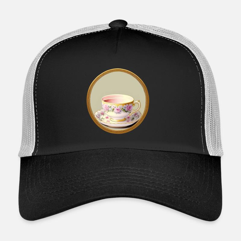 Eine Tasse Tee oder Kaffee? - Trucker Cap - Schwarz/Steingrau