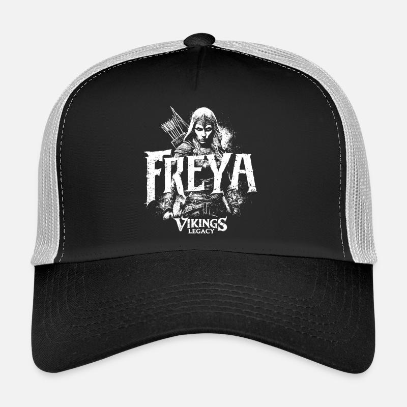 Freya - la déesse viking - Casquette trucker - noir/gris pierre