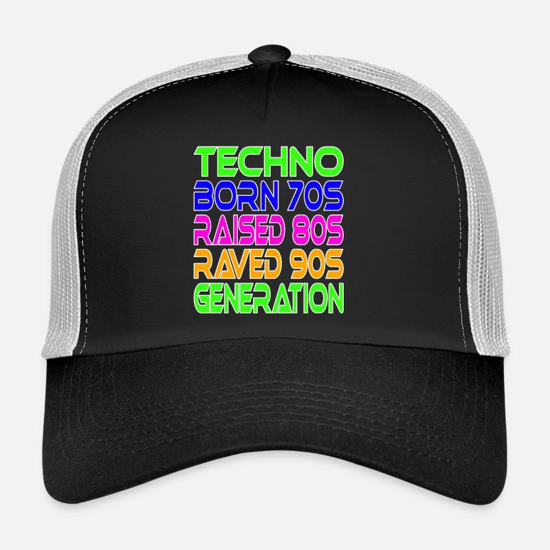 Techno Generation - Trucker Cap - Schwarz/Steingrau