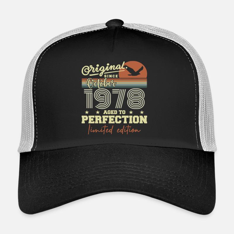 1978 Octobre 1978 anniversaire octobre 1978 Casquette trucker 