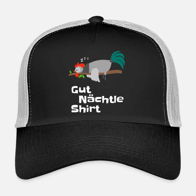 Good Night Shirt Rooster Design Pyjama Gift Trucker Cap