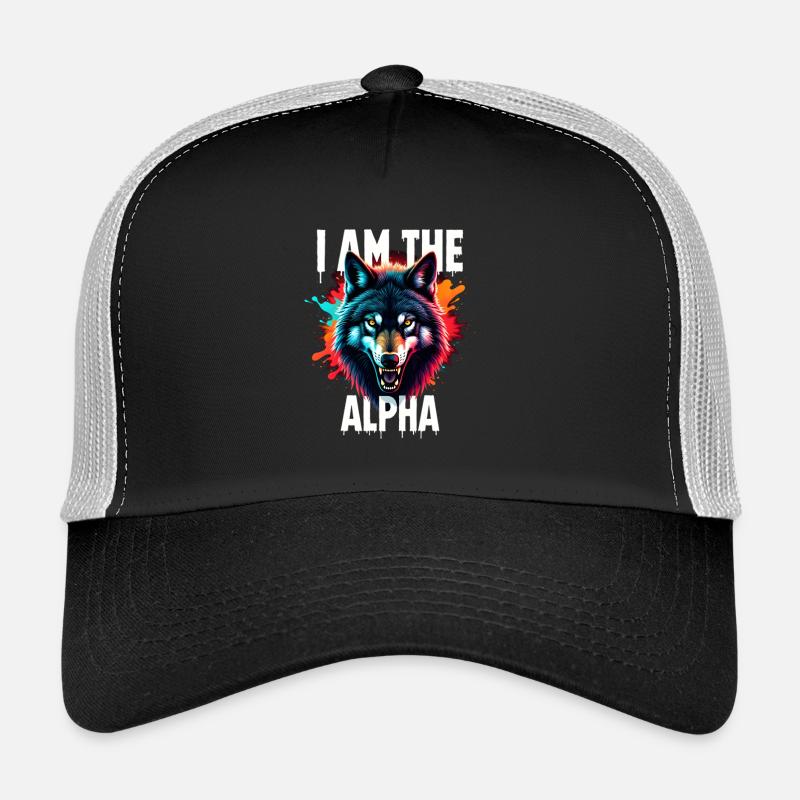 Je suis le loup alpha Casquette trucker 