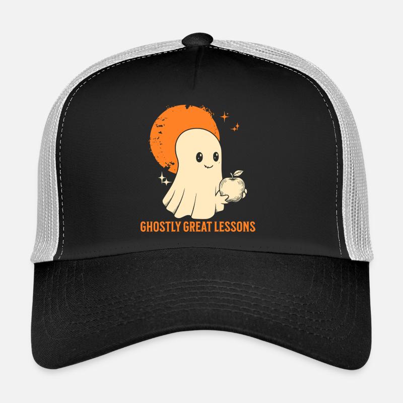 Squelette drôle de professeur pour Halloween en classe Casquette trucker 