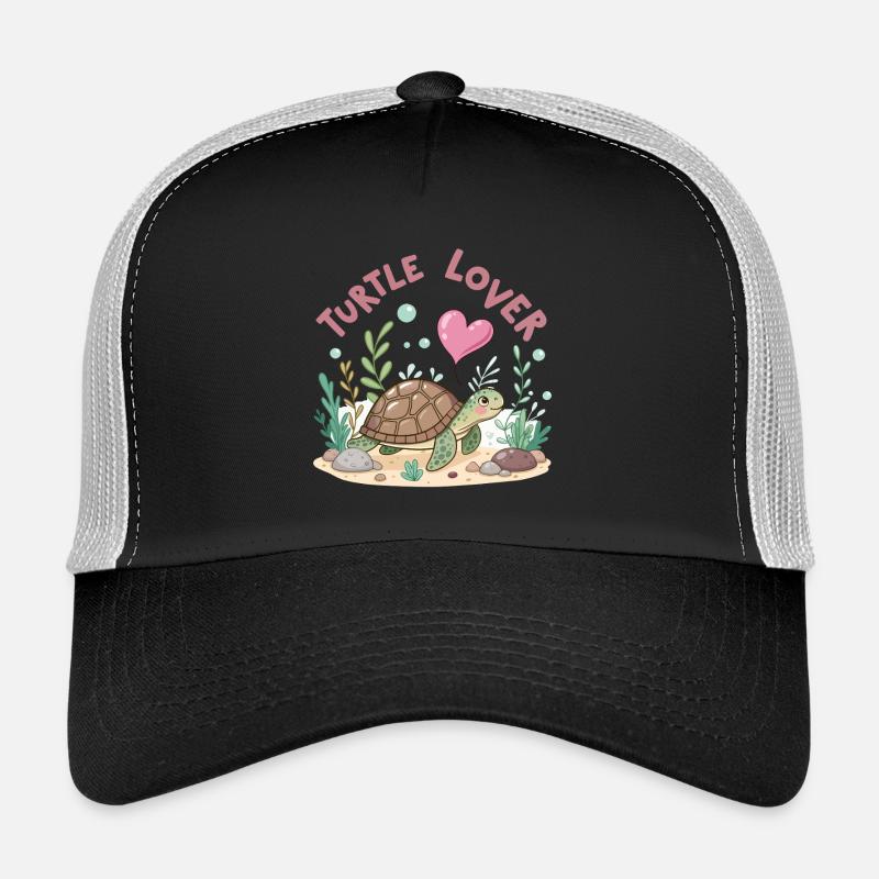 Tortue Amoureuse Floreitée Pastel Casquette trucker 
