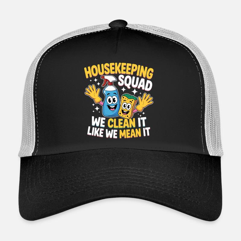 Conception de nettoyage amusante Casquette trucker 