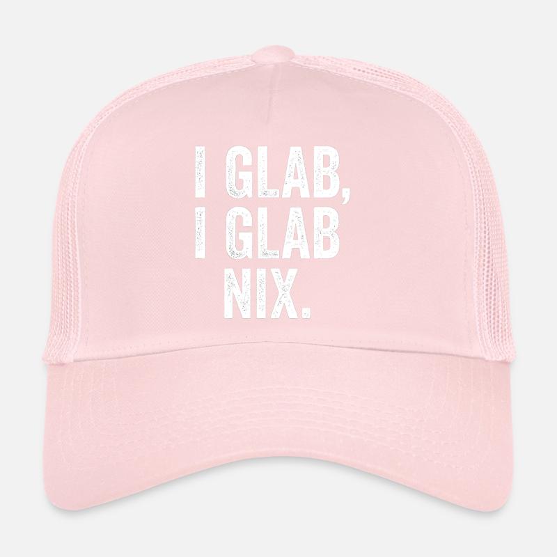 I GLAB I GLAB NIX Conception typographique Casquette trucker 