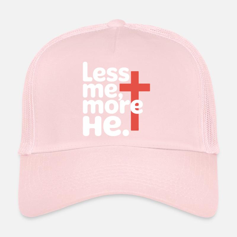 Moins moi plus Il Foi chrétienne Casquette trucker 