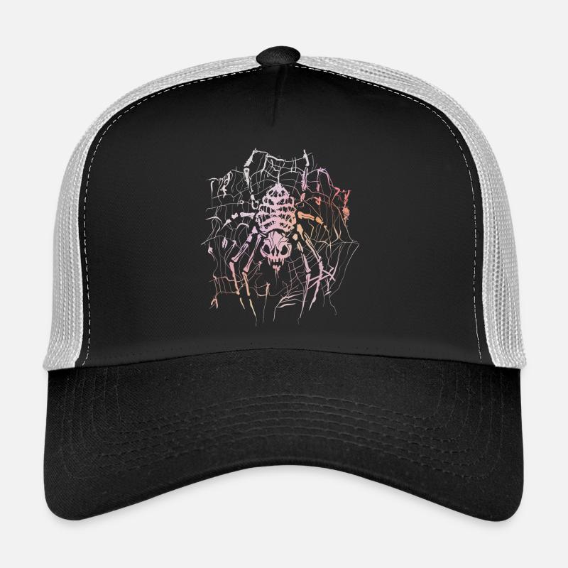 Skeleton Spider Trucker Cap