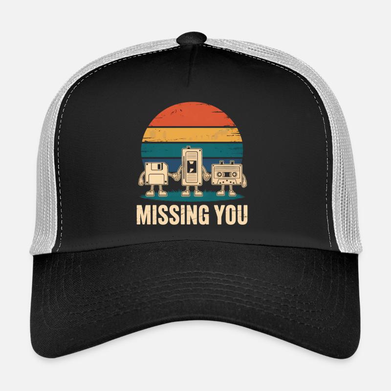 Cassette VHS Floppy Disc Floppy Disk Retro Trucker Cap