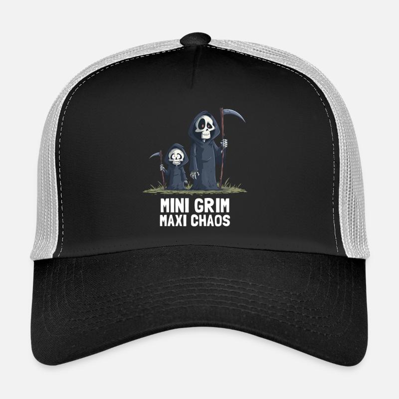 Kleiner Grim – Der Sensenmann des Chaos Trucker Cap