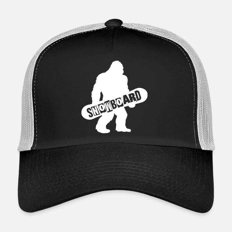 Bigfoot Snowboard Silhouette Casquette trucker 