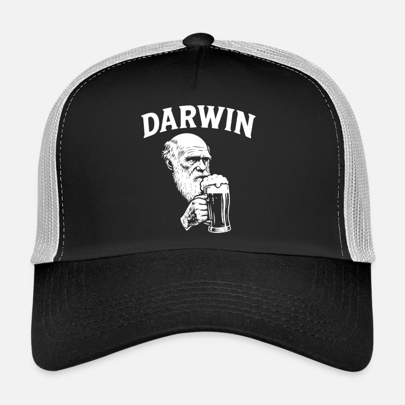 Darwin drinking Beer Trucker Cap