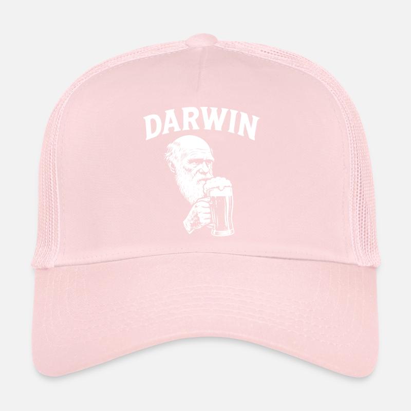Darwin boit de la bière Casquette trucker 