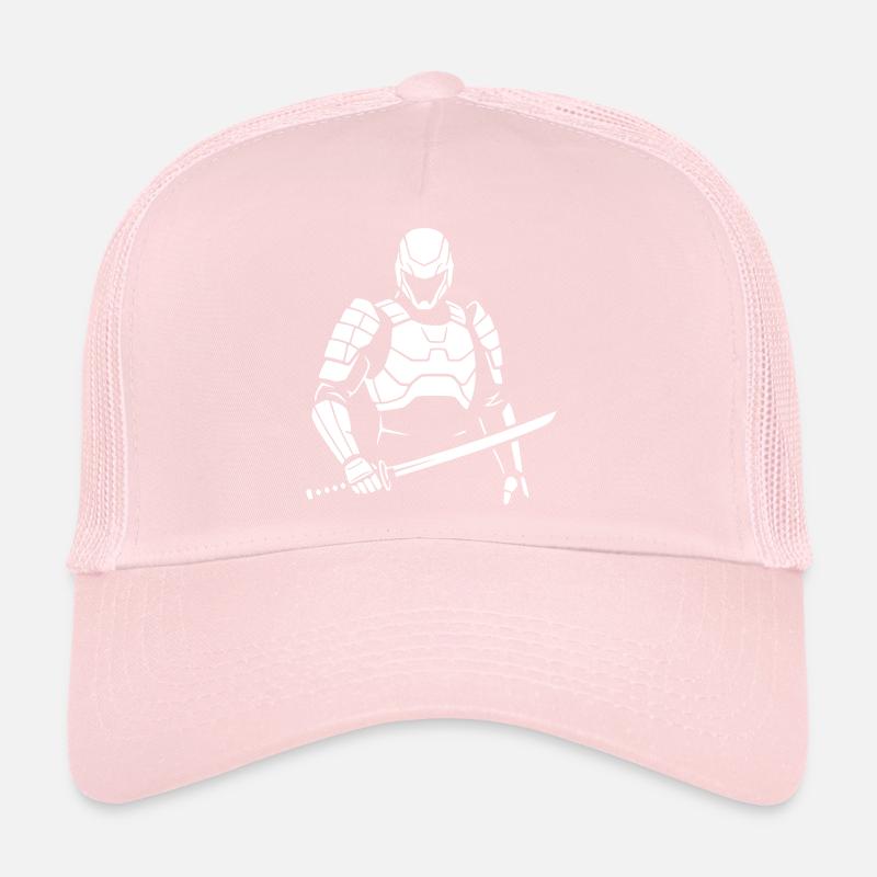 Cyberpunk Samurai Robot Warrior Vector Trucker Cap