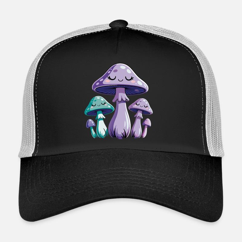 Champignons rêveurs violets Casquette trucker 