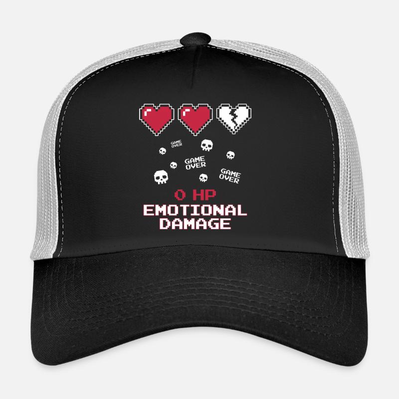 Emosjonell skadepiksel - Trucker-caps - svart/steingrå