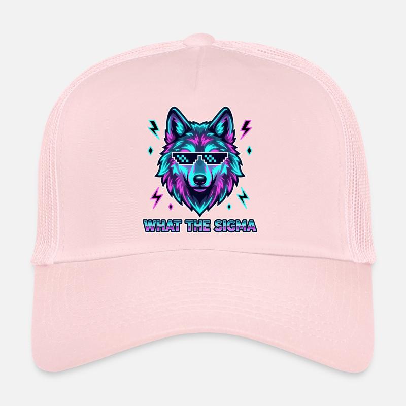 What The Sigma Wolf Trucker Cap