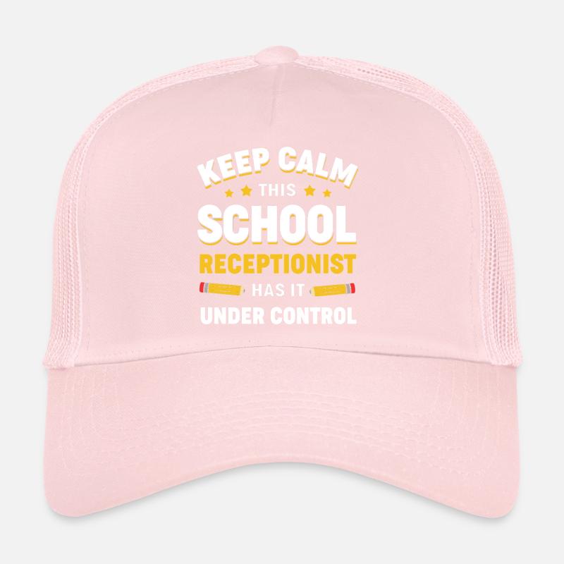 Receptionist School Receptionist Trucker Cap