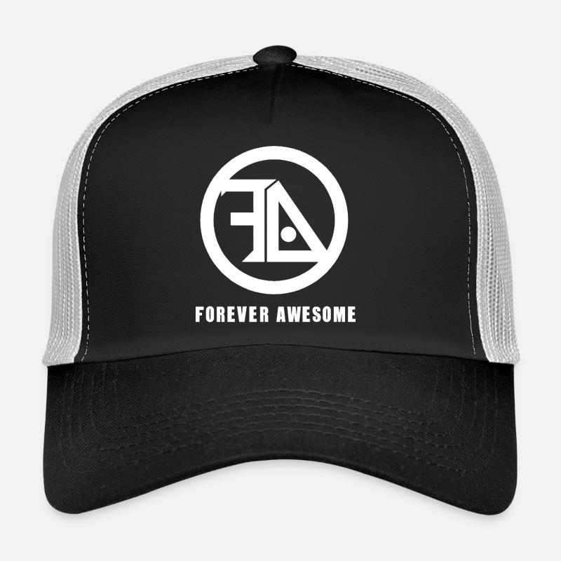 Forever Awesome White - Trucker Cap - black/stone grey