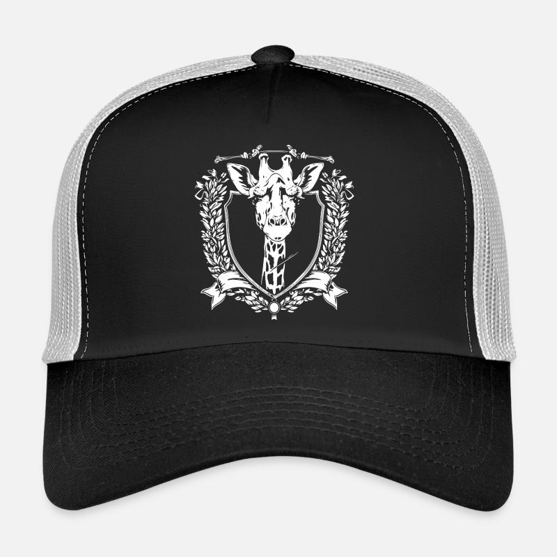 Giraffes Crest Shield Trucker Cap