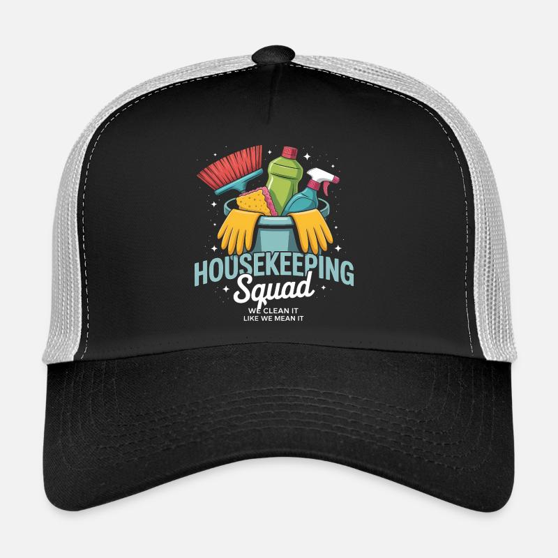 Conception de nettoyage amusante Casquette trucker 